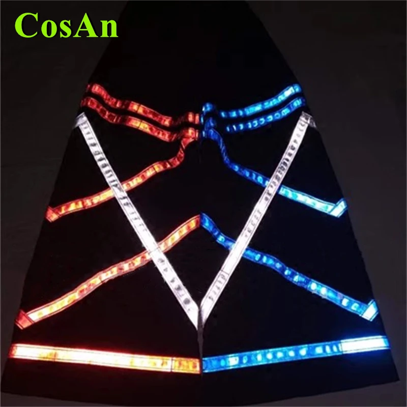 

CosAn Ghost Dance Pants Fluorescent Reflective Street Dance Hip-hop Pants Night Cosplay Costume Flared Pants Reflection