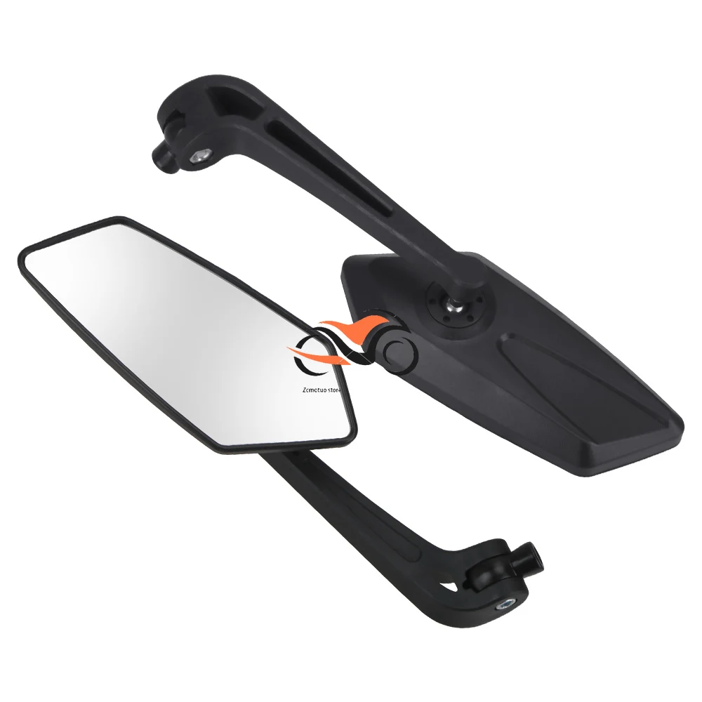 

Black Side Mirrors Adjustable Universial For Cafe Racer Motorcycle Rearview Mirrors Motorcycle Accessories