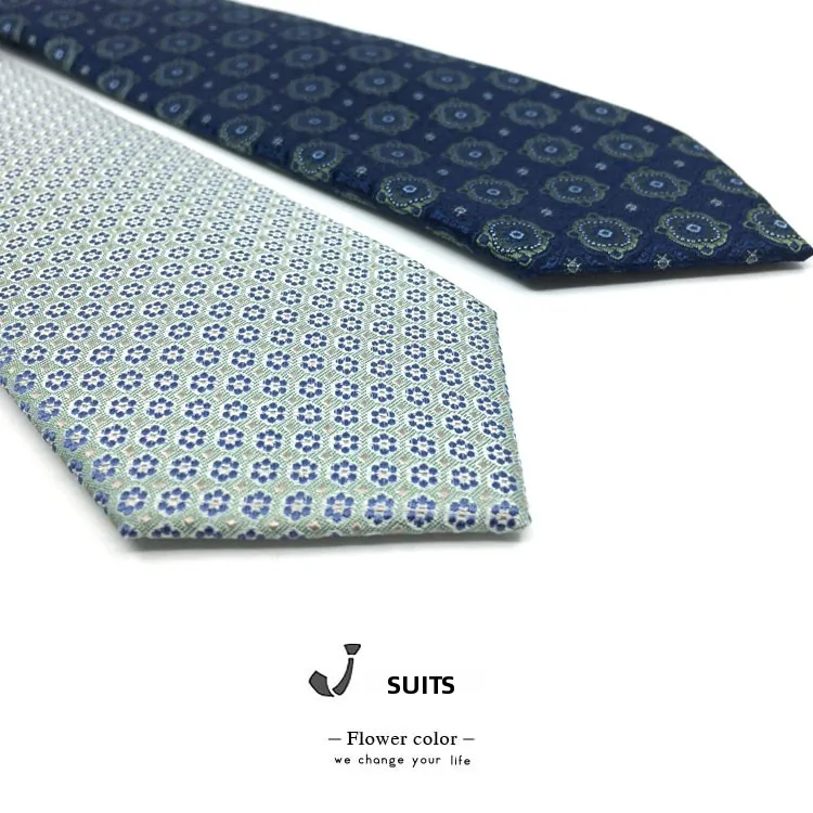 シルクマルベリー糸レトロ刺繍7cmナロータイビジネスフォーマルウェディング柄ネクタイファッショナブルなメンズアクセサリー