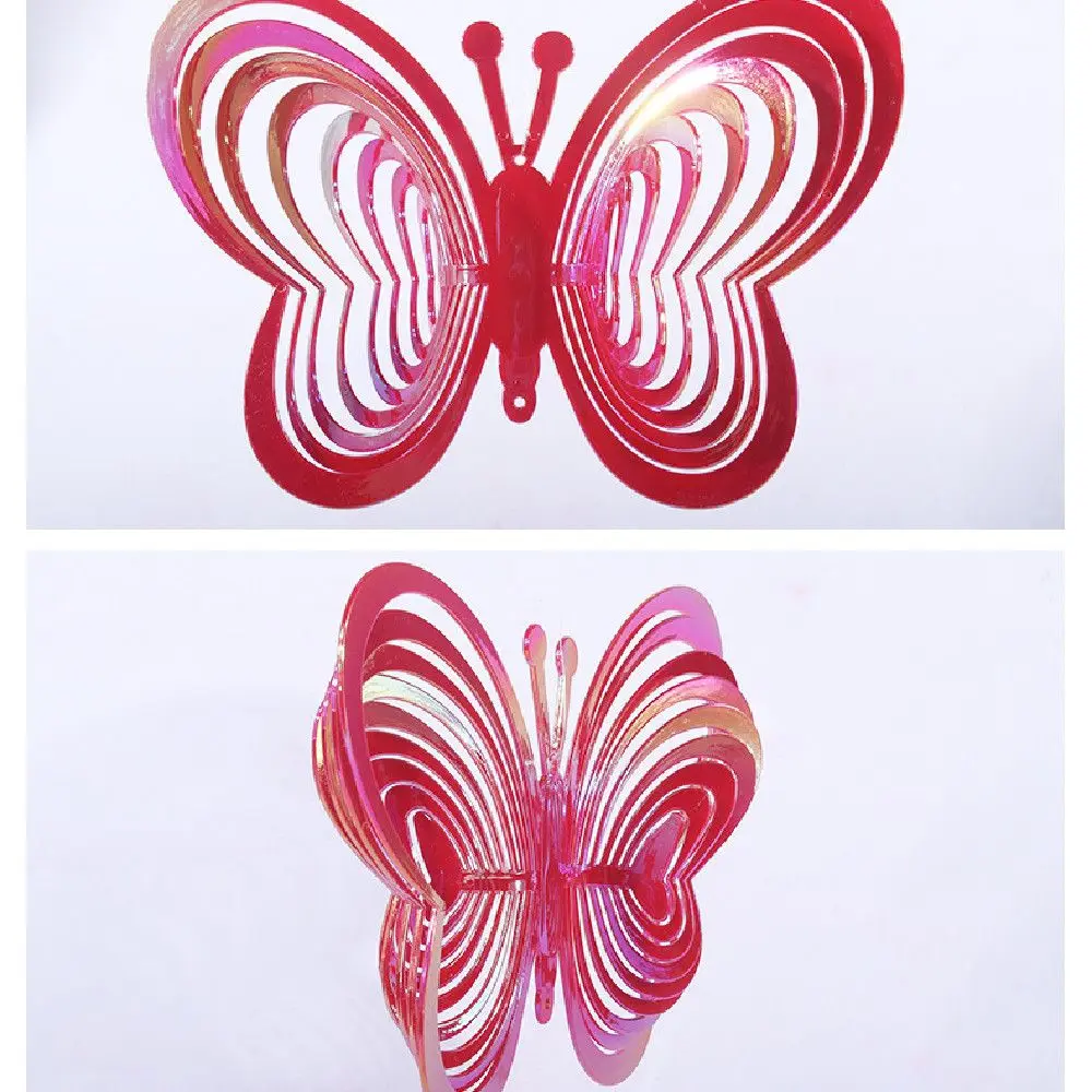 Bird Guard Reflective Butterfly Pinwheel Bird Scare Device Bird Repellent Butterfly Wind Chimes Wind Chimes Bird Repellers