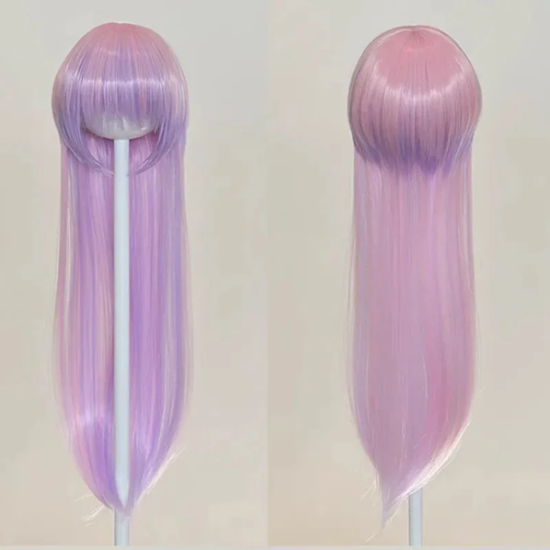 Parrucche per bambole BJD Capelli lunghi per 1/3 1/4 1/6 MSD MDD YOSD Accessori per capelli Parrucca sfumata per bambola nera (senza bambola)