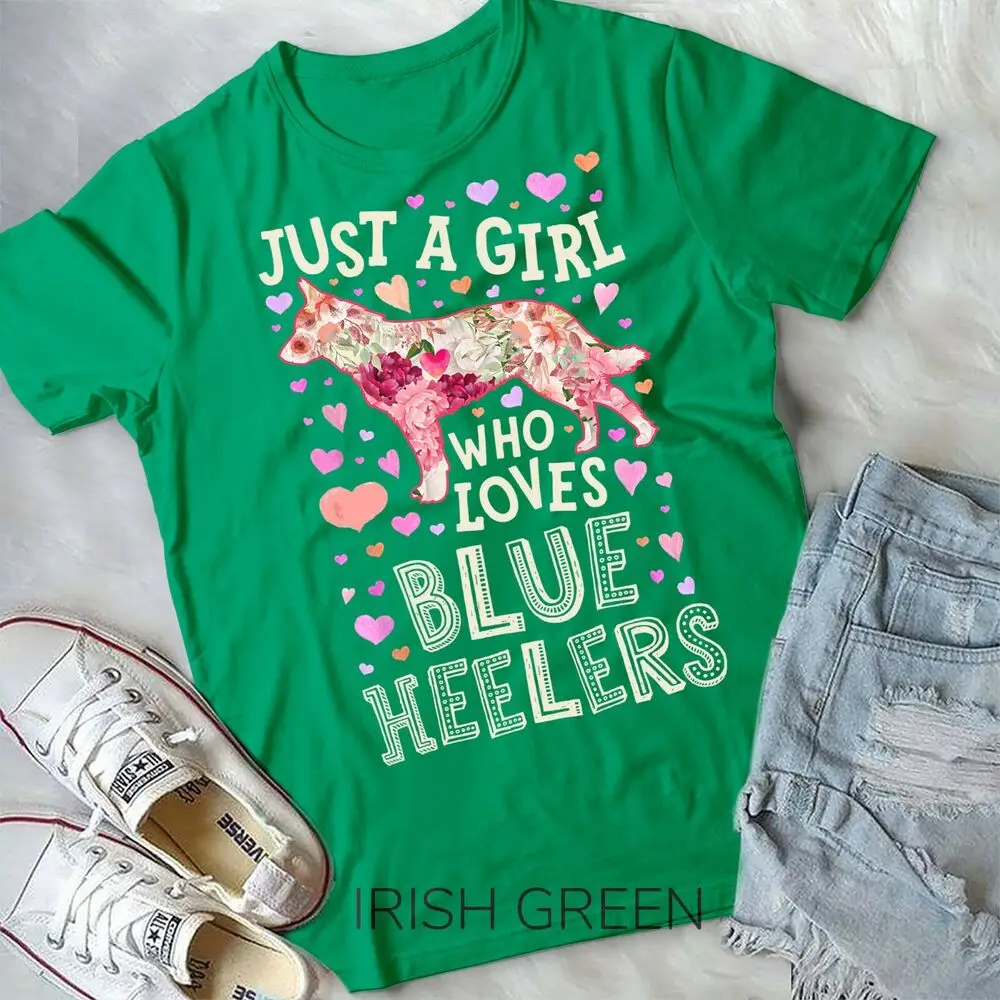 Blue Heeler Australian Cattle Dog Just A Girl Who Loves T-Shirt Unisex T-shirt