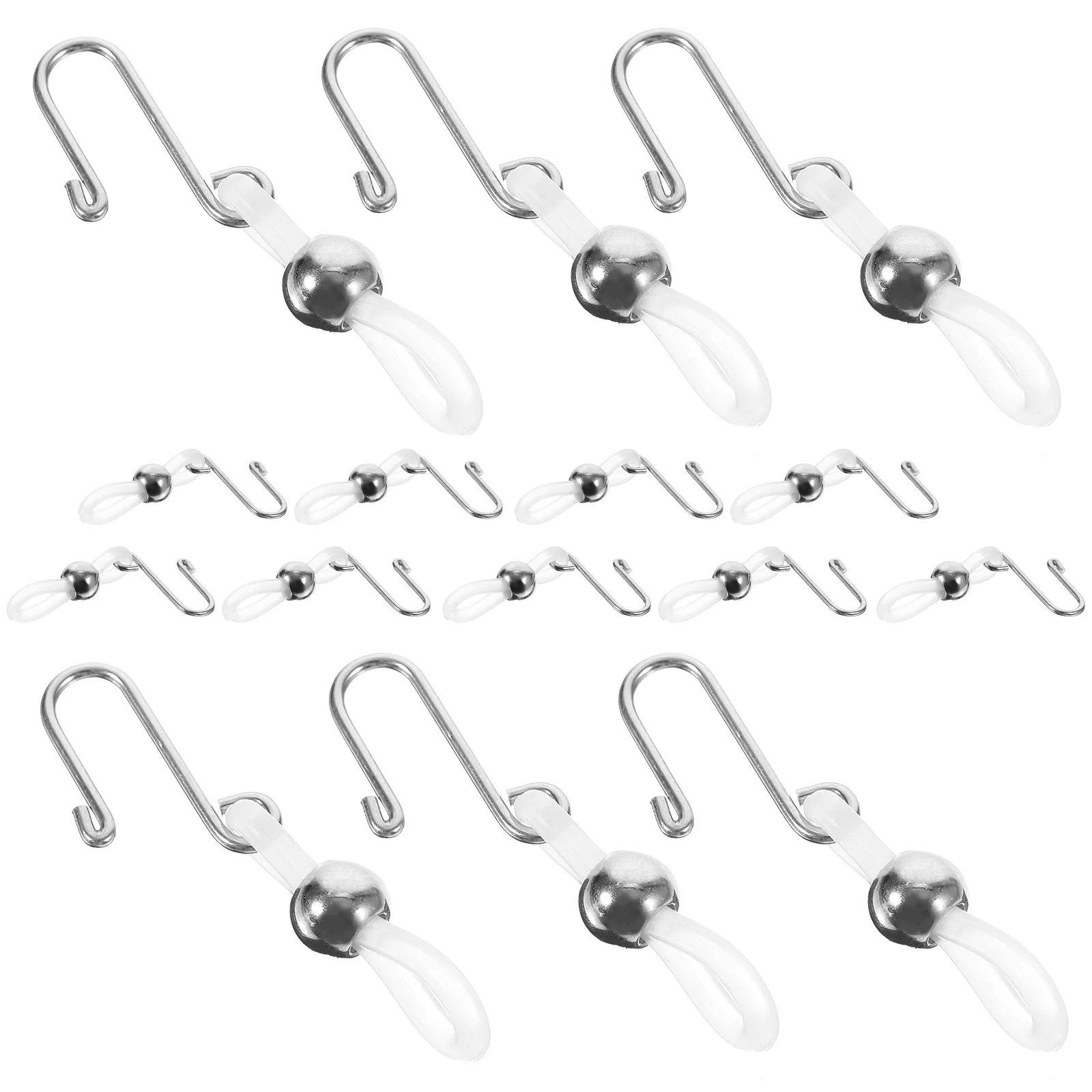 15 Pcs Silver Holders Prevent Sliding Clip Hooks for Jeans Clasp Pants Up Upper for Jeans Zipper Pull Locks Zipper Accessories