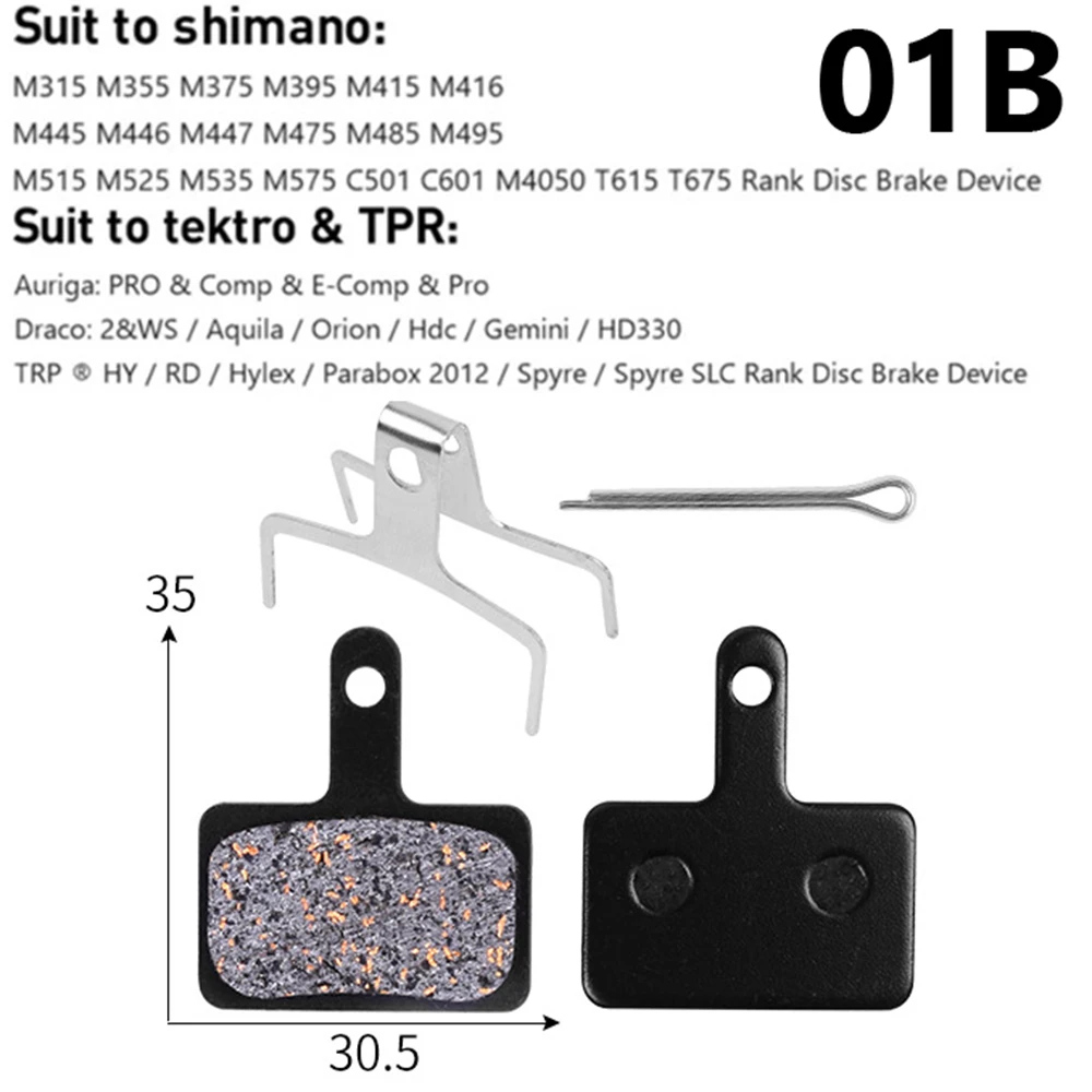 1 Pair/2pcs MTB DISC Brake Pads for Shimano XT DEORE MT200 315 For Magura/TEKTRO/AVID/MEGURA/HAYS Resin/Metal Disc Brake Pads