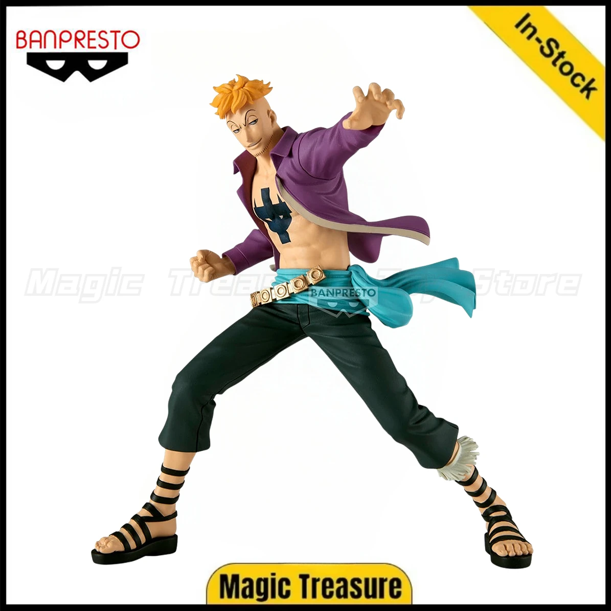 

【В наличии】Оригинальная коллекция BANPRESTO BATTLE RECORD ONE PIECE Marco, аниме-модель, кукла, подарочная игрушка