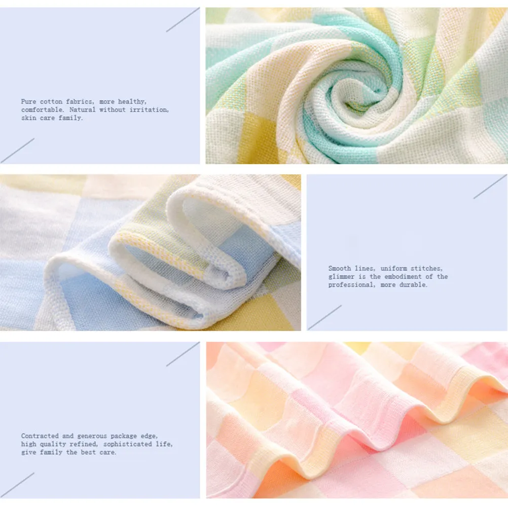 

3Pcs Baby Washcloth Soft Premium Cotton Bath Washcloth Face Towel Hair Drying Towel Absorbent Bib Cloth for Sensitive Skin