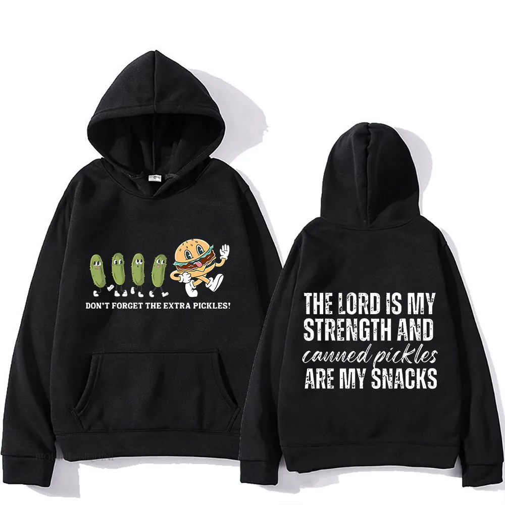 

Canned Pickles Hoodies with Hooded Cartoon Retro Sweatshirt Graphic Printing Casual Fleece Clothing Sudaderas Harajuku Pullovers