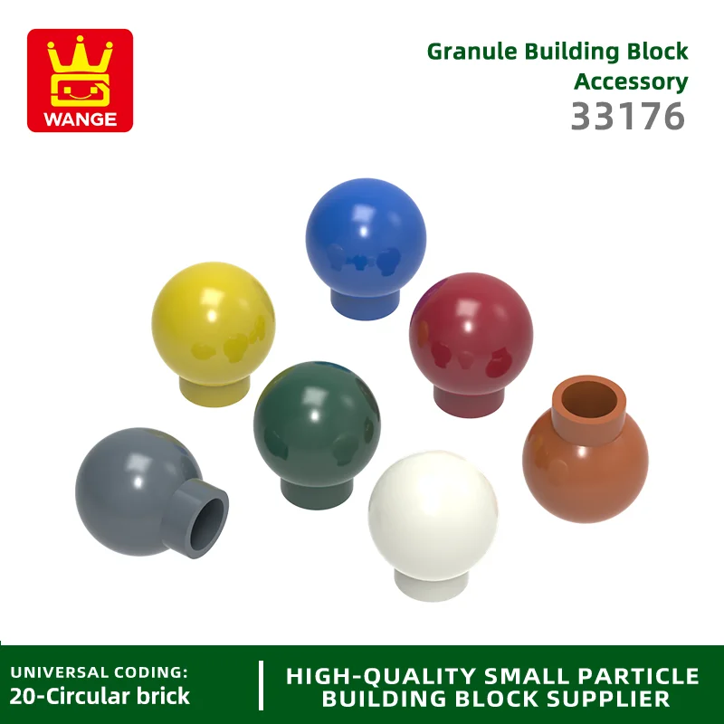 20 pz/lotto 33176 Ball Building Block Moc Color accessori speciali compatibile Brick fai da te confezione regalo per assemblaggio di giocattoli per