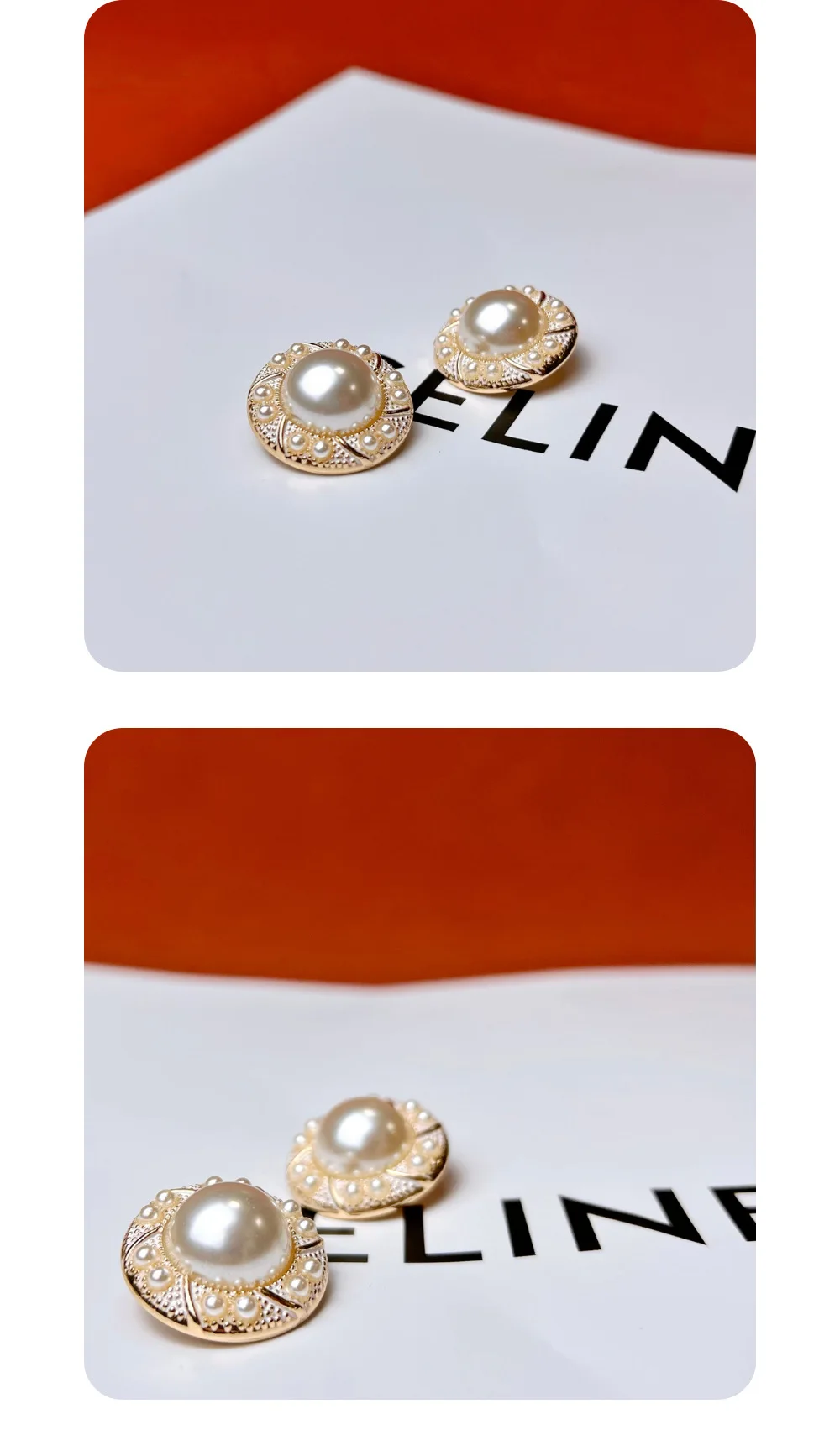 10 Stück Metallknöpfe zum Nähen, modische Kleidung, DIY-Handwerk, Pullover, eingelegte Perle, dekorative Rundheit, hochwertiges Knopfzubehör – Detail 7