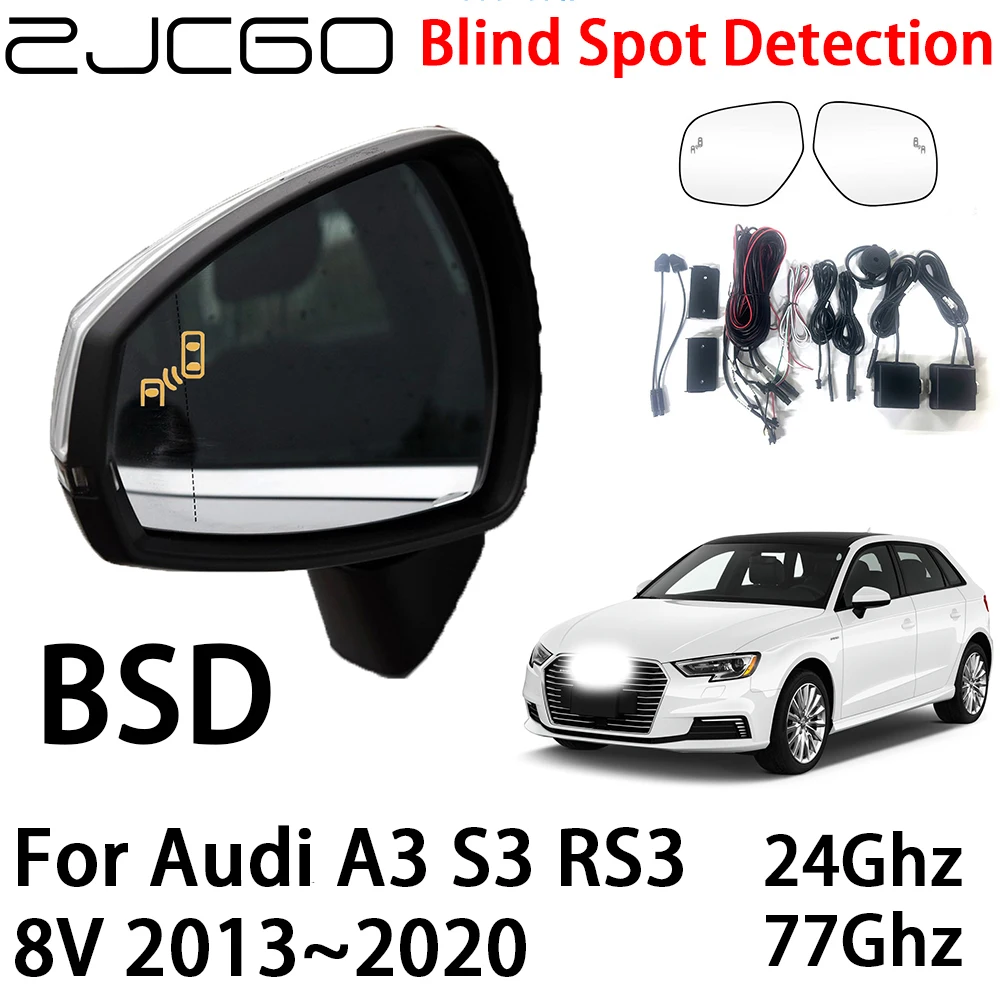 Zjcgo Auto Bsd Radar Waarschuwingssysteem Dodehoekdetectie Veiligheid Rijwaarschuwing Voor Audi A3 S3 Rs3 8V 2013 ~ 2020