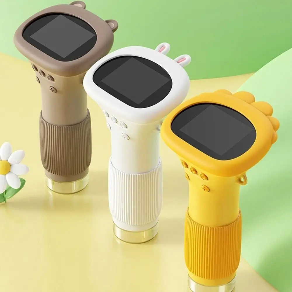 1000X Handheld Microscope for Kids 2 Inch Screen Take Pictures Digital Microscope Rechargeable HD Kids Microscope