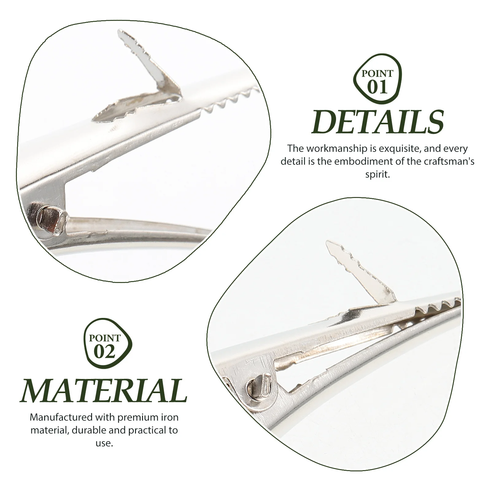 

100Pcs Christmas Ornament Clips Metal Reliable Xmas Tree Decor Clips Multifunctional Home Decoration Accessories