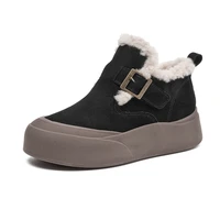 Snow Boots Women Winter Genuine Leather 2025 New Fleece Warm Thick Women's Booties Large Size  Women's Boots - Image 2