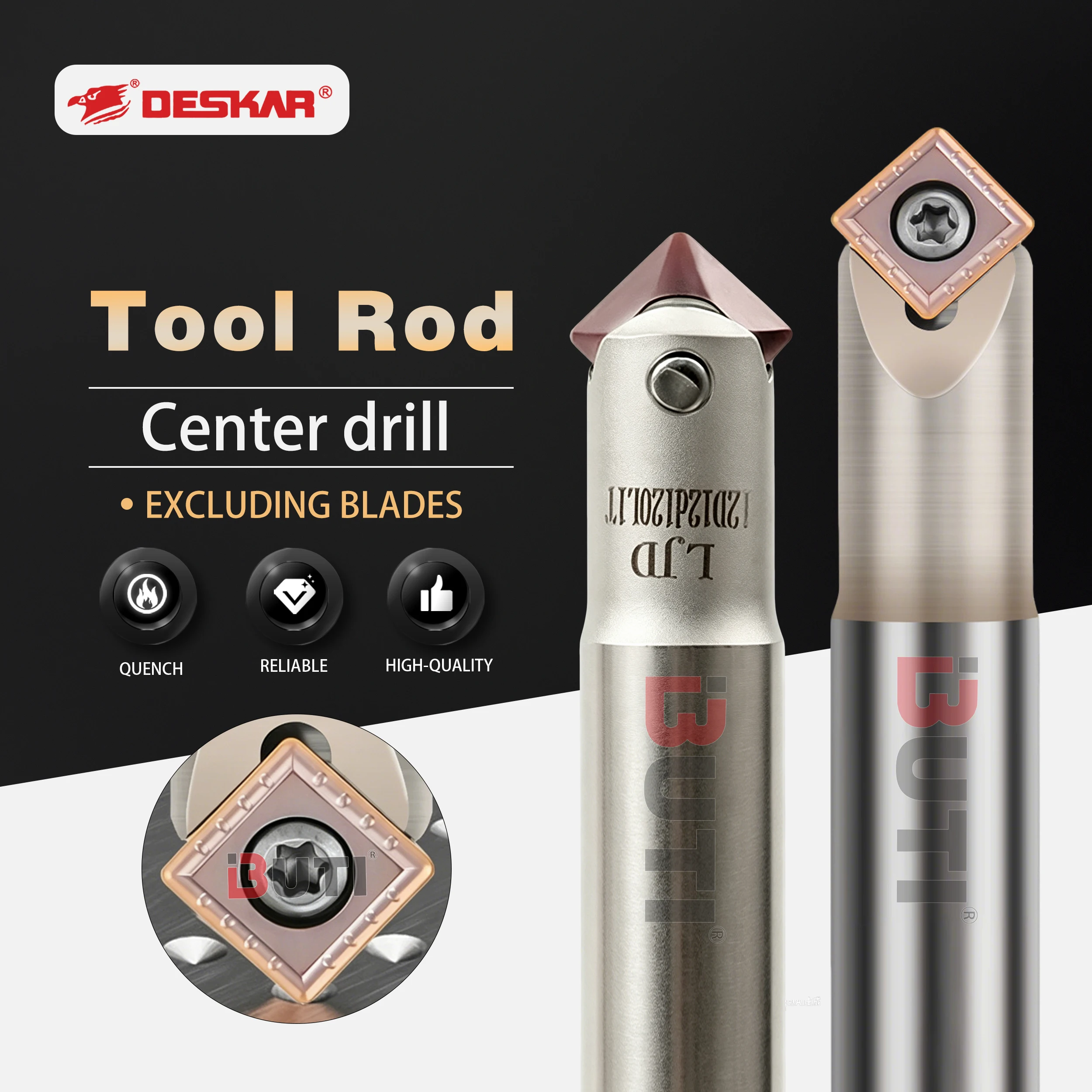 LF08D08d100L1T LF10D10d100L1T/12D12d120L1T/16D16d120L1T Centering Drill Rod 90 Degree Chamfering Suitable For SPMX Series Blades