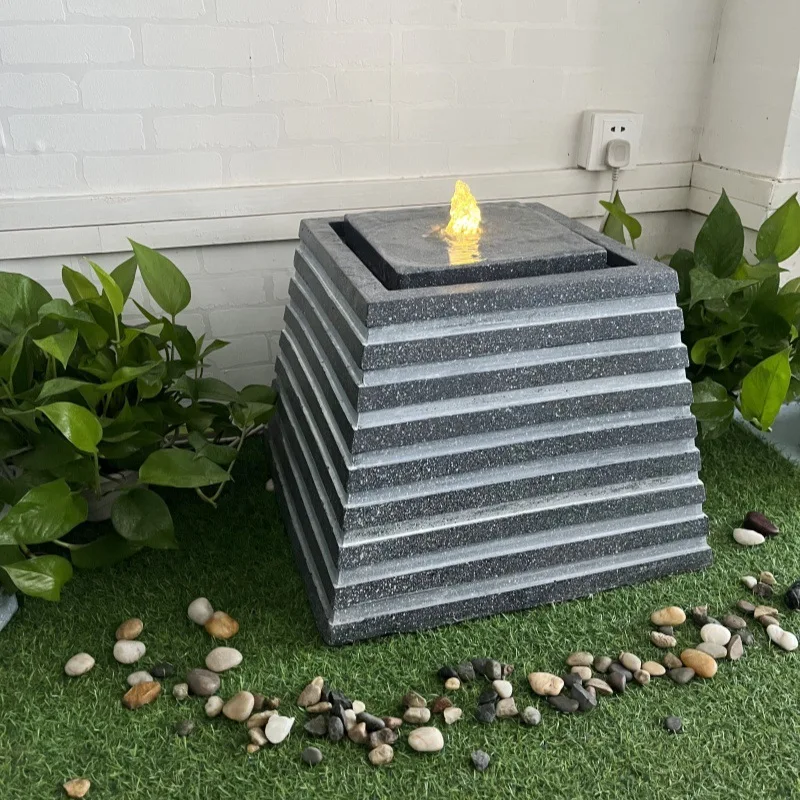 Outdoor creative flowing water ornament, garden water feature, interior decoration can be changed to size, production and wholes
