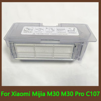 Dust Bin Box Original for Xiaomi Mijia M30 / M30 Pro / C107 Dust Box Filter Spare Parts Robot Vacuum Cleaner Accessories With