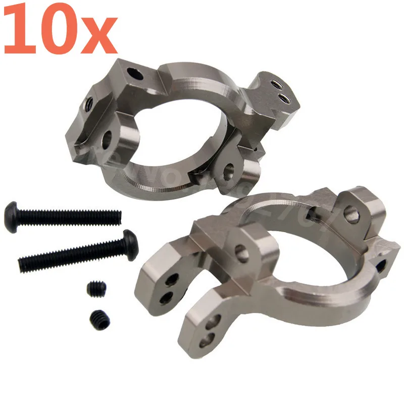 

10Pcs AXIAL SCX10 AX80106 Yeti Rock Racer 90026 AX90025 RC Parts Alum. Steering Carrier Set Base C For 1/10 Scale Models RC Car