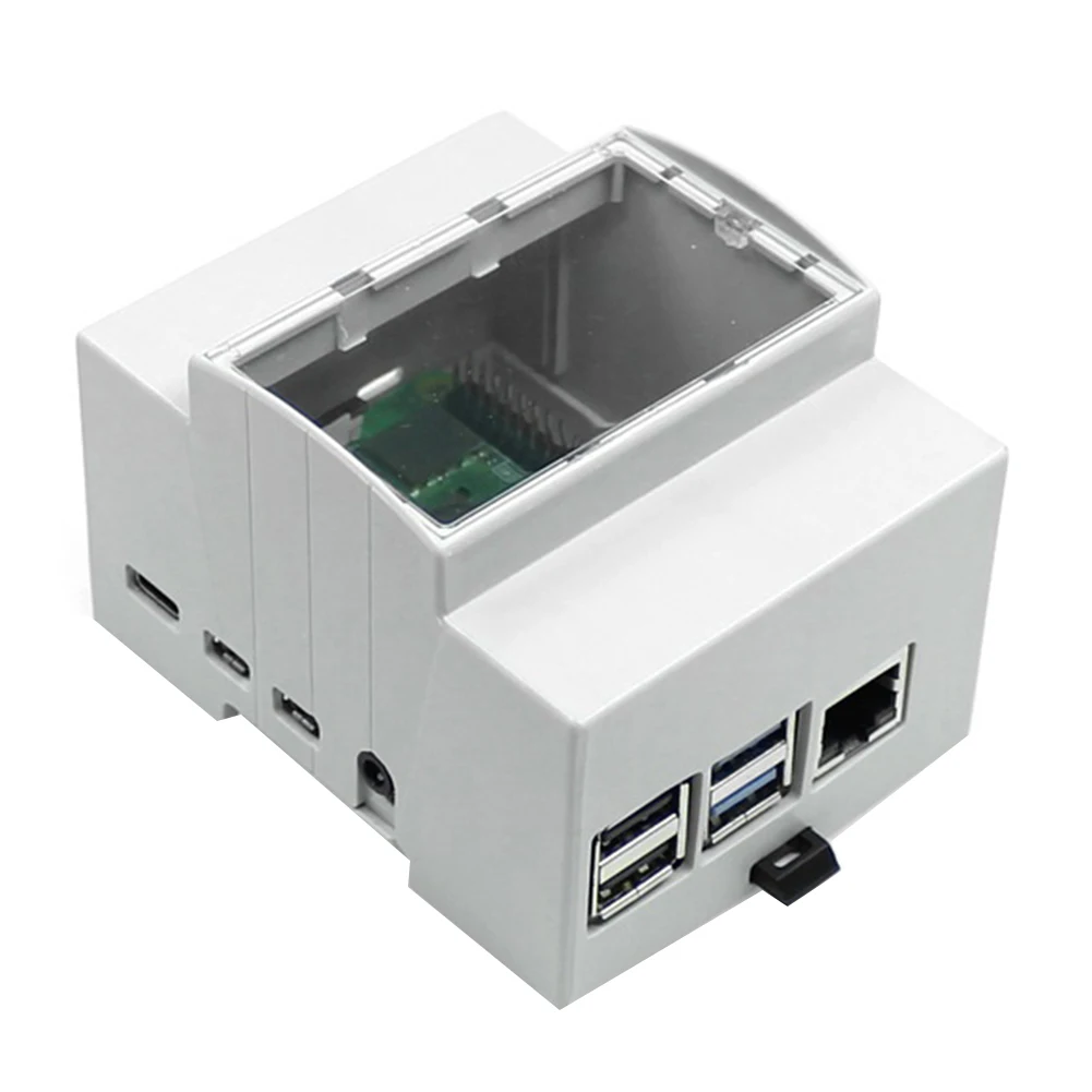 Electrical Box Plastic Case for Raspberry Pi 4 Model B,White Case Protective Case Enclosure for Raspberry Pi 4B