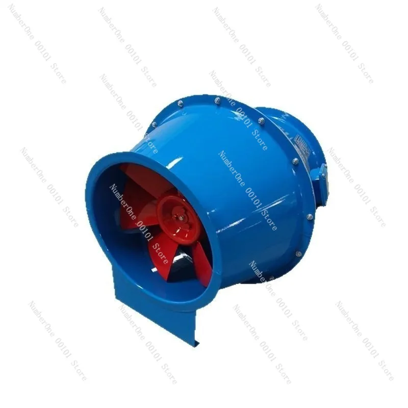 Explosion-Proof Inclined Flow Duct Fan,Drum-Shaped Industrial Ventilation Fan,SJG High-Pressure Air Booster for Workshops