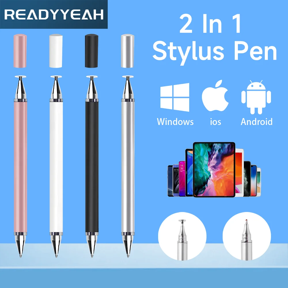 Caneta de Toque Stylus Universal, Android, IOS, Windows, Tablet, Telefone, iPad, Apple, Xiaomi, HUAWEI, Samsung