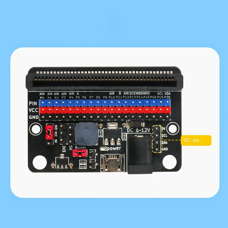 Micro:Bit Expansion Board To 5V Power Supply Microbit Adapter Board For Primary And Secondary Schools