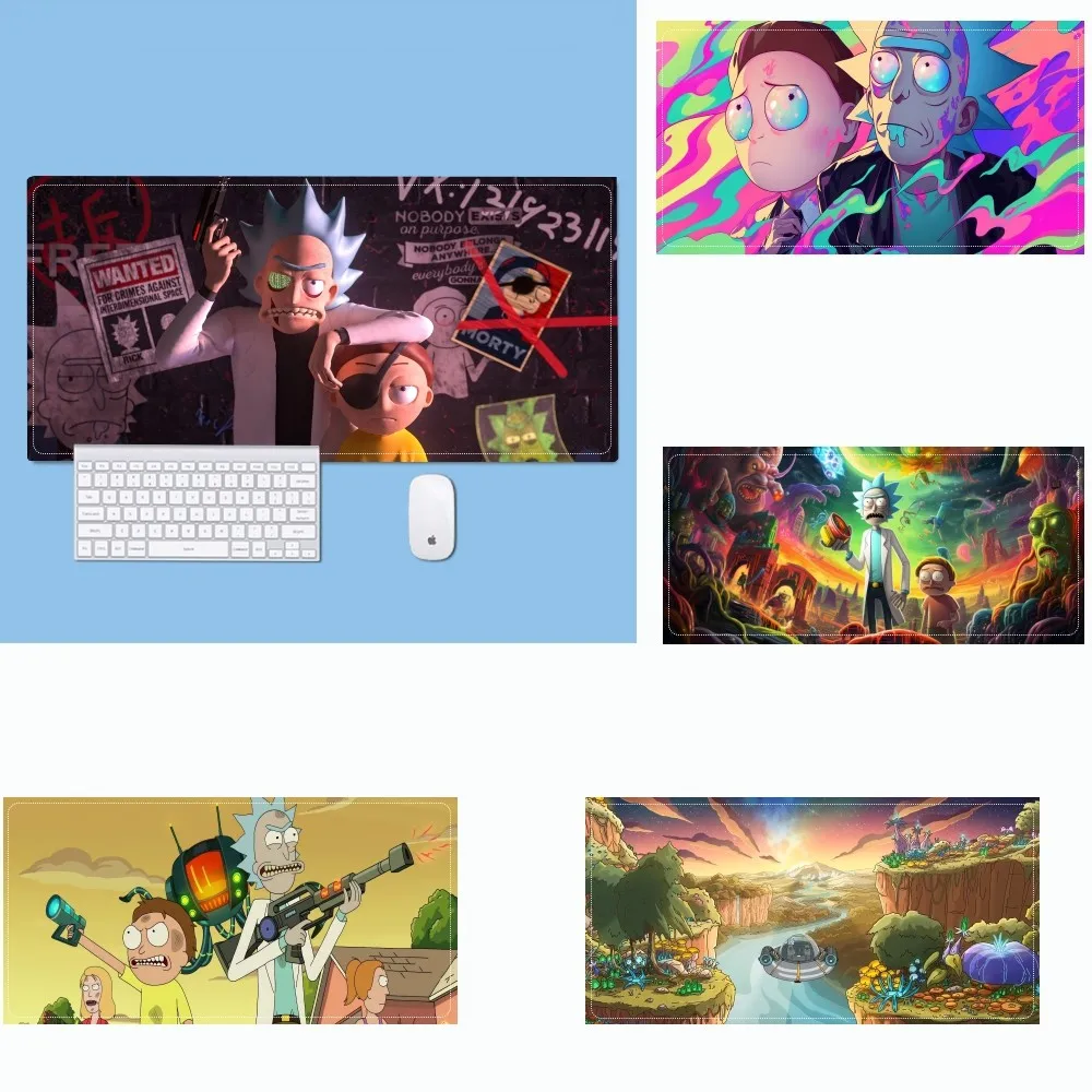 

The Anime For R-Rick-and M-Morty Mousepad Mouse Pad Laptop Gaming Accessories Mousepad Large Desk Mat Computer Gamer Keyboard Ru