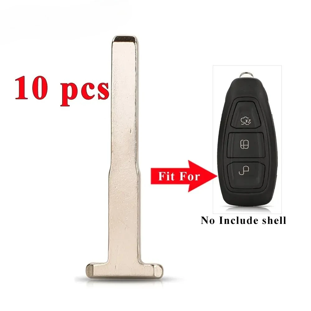 

10 шт. аварийный необрезанный лезвие ключа автомобиля для Ford Focus Fiesta C-Max Mondeo, пустая замена автоматического дистанционного ключа