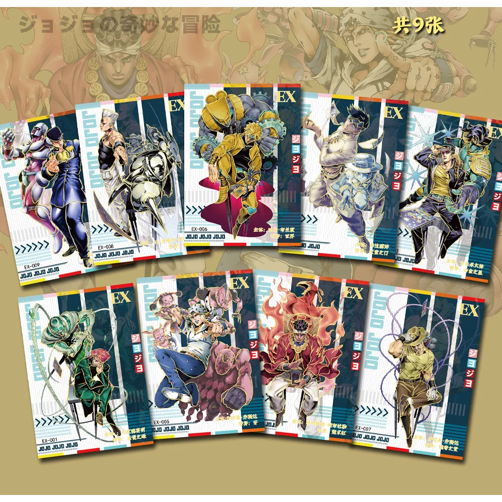 New Latest product Japanese Anime JoJo Bizarre Adventure Character Collection Rare Card Children Game Collectibles Toy Gift