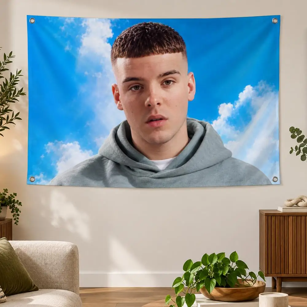 Rapper Q-Quevedo Flags Banner Decor for Bedroom,Garden,Party,Club,Gaming Room,Indoor Outdoor