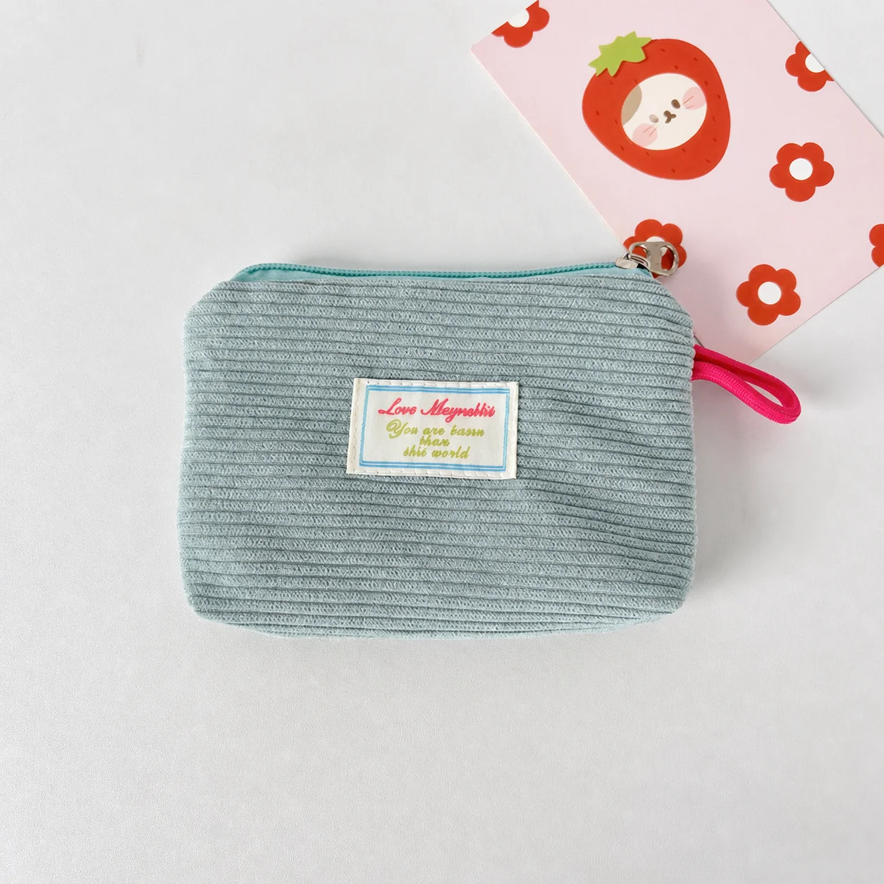 Pencil Pouch Soft Coin Purse Cosmetic Bag Practical Solid Color Pouch For Small Cosmetics Home Storage Daily Commute