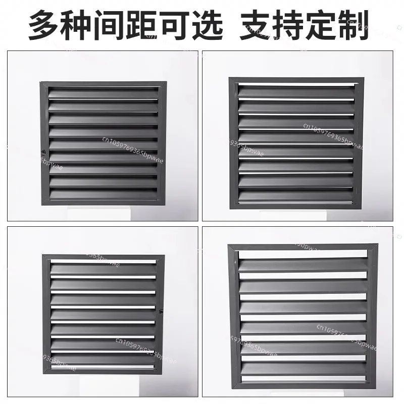 Aluminum Alloy Air Conditioner Outer Machine Cover Louver Outdoor Machine Protective Cover Rainproof Vent Louver Electric/manual