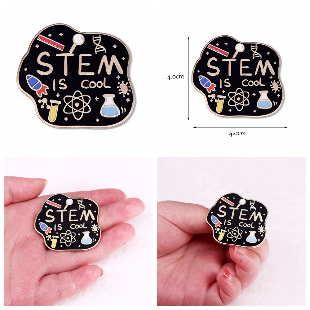 Hanreshe Science Lab Pins Set Microscope Flask Scientist Brooches Wholesale Funny Backpack Lapel Bag Badges Jewelry Gifts