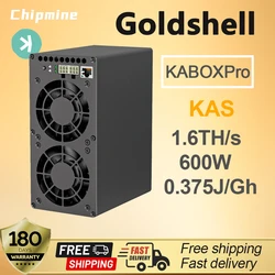 Goldshell 카 박스 프로 조용한 마이너 카스파 1.6Th/s KAS 카 박스 프로 600W, PSU 포함, 신제품