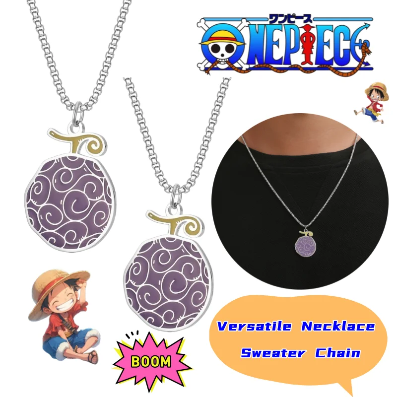 

New One Piece Necklace Animation Peripheral High Color Value Simple Clavicle Chain Creative Personality All-match Woolen Chain