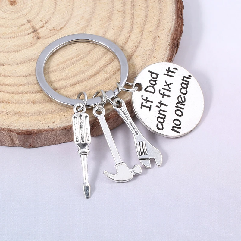 سلسلة مفاتيح مع مفتاح ربط مطرقة خطاف السمك ، فتاحة زجاجات فرشاة الأسنان ، حلقة مفاتيح الحب ، أفضل الهدايا للأب ، عيد الأب ، إكسسوارات الحقيبة #3