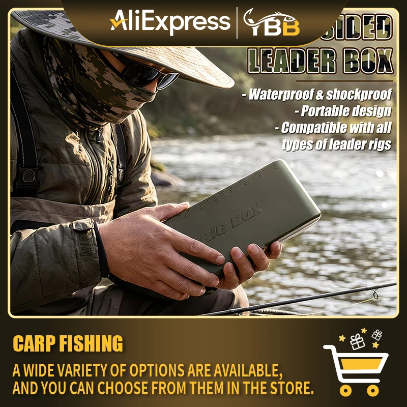 Rigtrip Karpfenangel-Rig-Box mit Pins – Robuste PC-Material-Haken-Link-Rig-Tasche zur Aufbewahrung von Tackle für Zig-, Chod- und Stiff-Hair-Rigs
