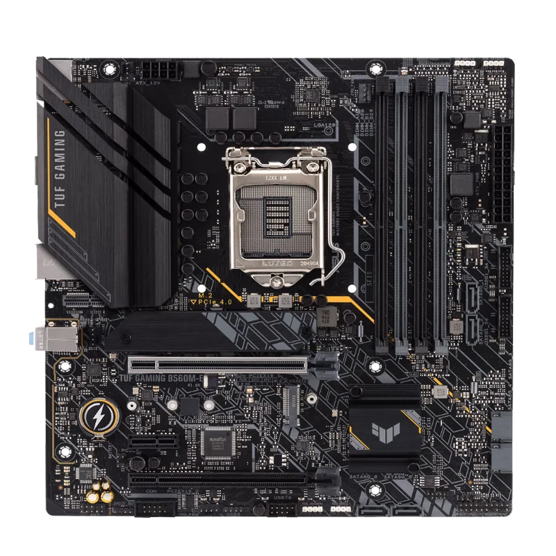 Asus TUF GAMING B560M-E Intel B560 (LGA 1200) mATX dengan PCIe 4.0, dua slot M.2, 8 Tahap Daya, Motherboard Realtek 2.5Gb Ether