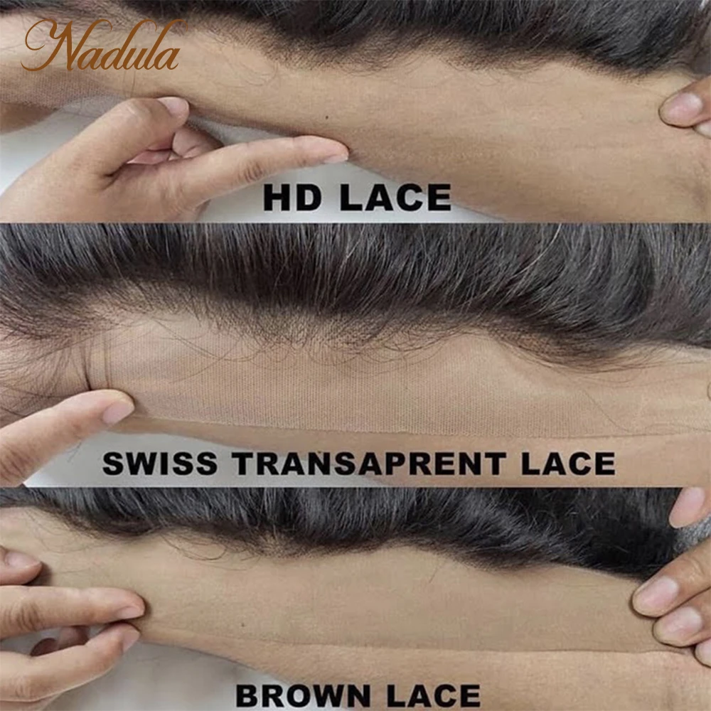 Nadula Hair 5x5 HD Lace Closure Straight Hair 3 Bundles With Closure Malaysian Hair Bundles With Closure 100% Human Hair Weave