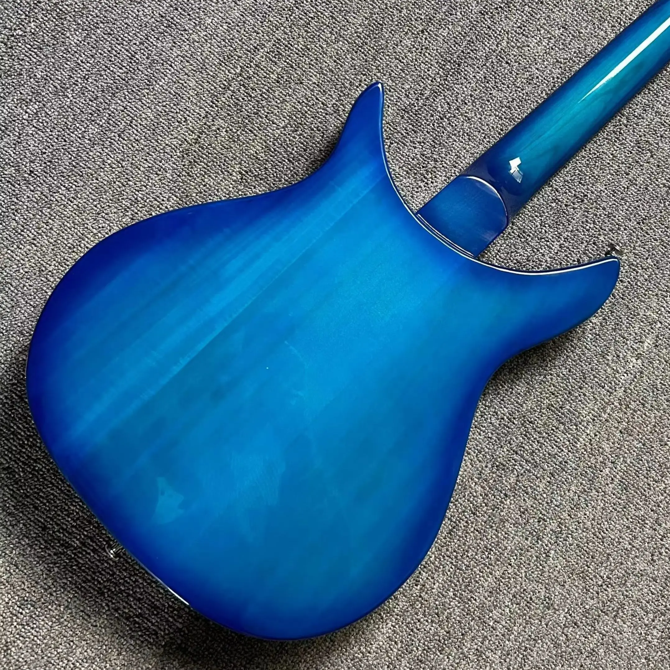 Hot Sale 325 Model Transparent Bule Electric Guitars Semi Hollow F Holes 527 mm Scale Length