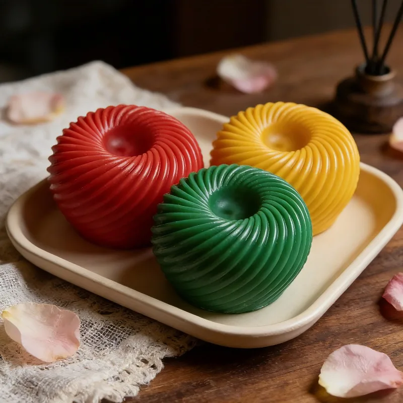 Spiral Apple Mousse Cake Silicone Mold French Pastry Chocolate  Simple Design and Creative Molds
