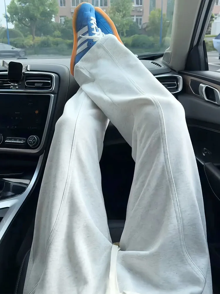 

American Sle Casual Pants Men's Spring Autumn Slanted Cut Bend Knife Pants Straight Fit Youth Leisure Sports Trousers