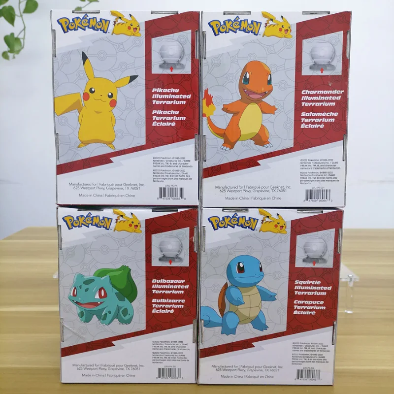 Pokemon Anime Figures Pikachu Charmander Squirtle Bulbasaur Glowing Toys Night Light Desktop Ornaments Model Toy Kids Gifts