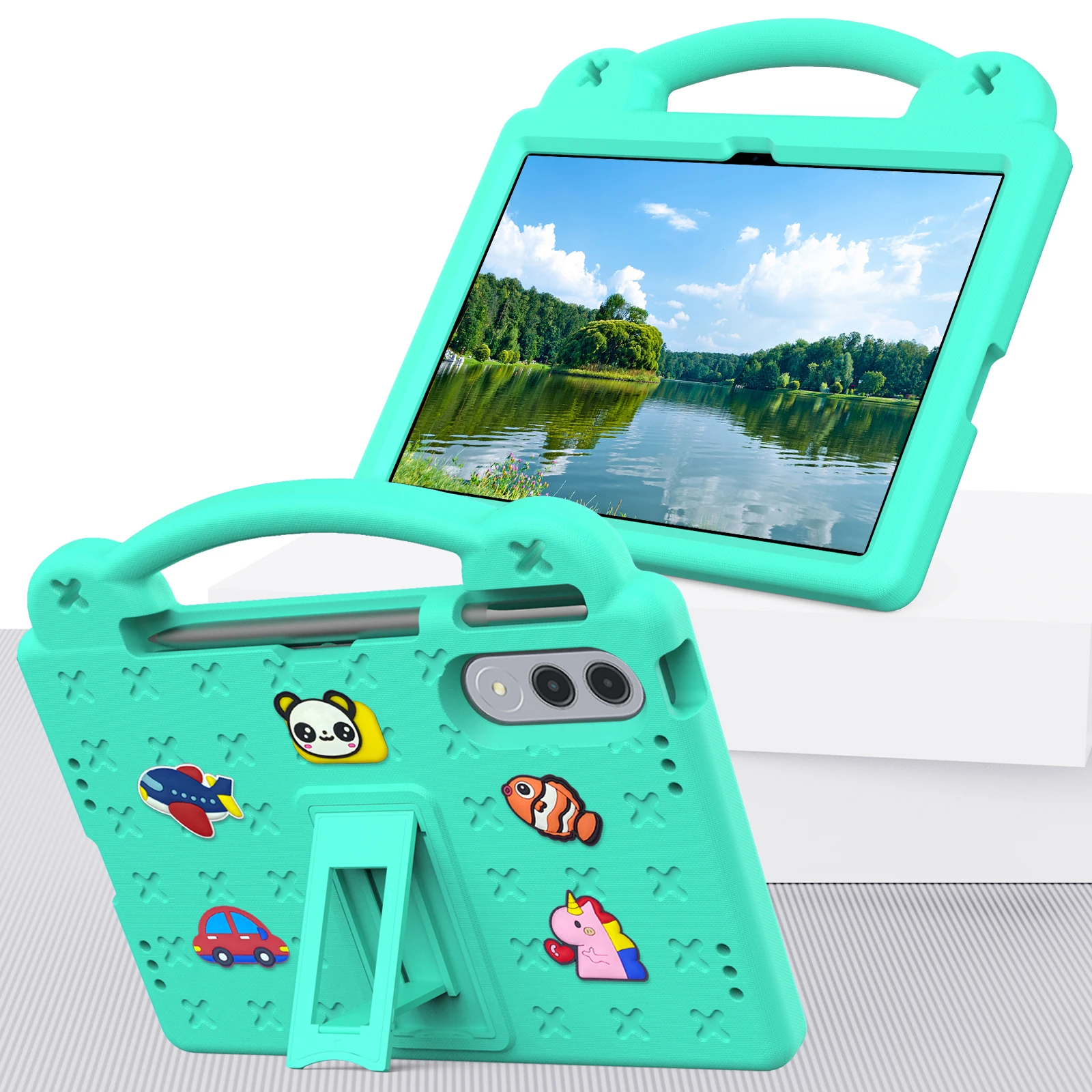 

Kids Funda EVA DIY Cover For Lenovo Yoga Tab Xiaoxin Pad Pro GT 2025 11.1 inch ZAG60266US TB710FU Stand Case With Hand Holder
