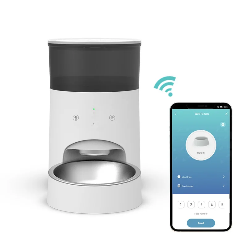

Wifi Smart Automatic Pet Feeder Cat Dog Food Bowl Dispenser Pet Feeder