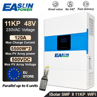 EASUN POWER 11KW Off-Grid Hybrid Solar Parallel Inverter Dual Output 48V 230V 120A MPPT Charger Pure Sine Wave Inverter WIFI B