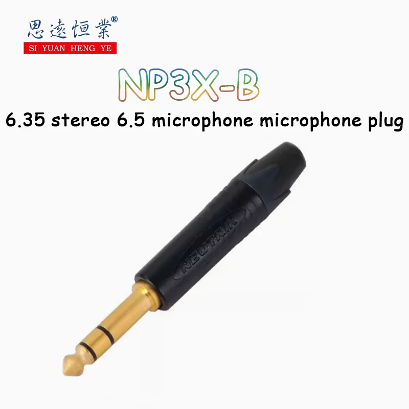 1pcs Switzerland Neutrik NP3X-B three-core 6.35 Stereo 6.5 microphone microphone plug