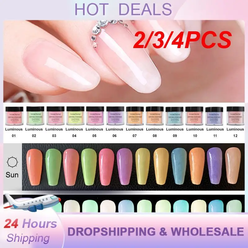 2/3/4PCS Adhesive Powder High Transparency Easy Dipping Acrylic Multiple Options Makeup Acrylic Nail Powder