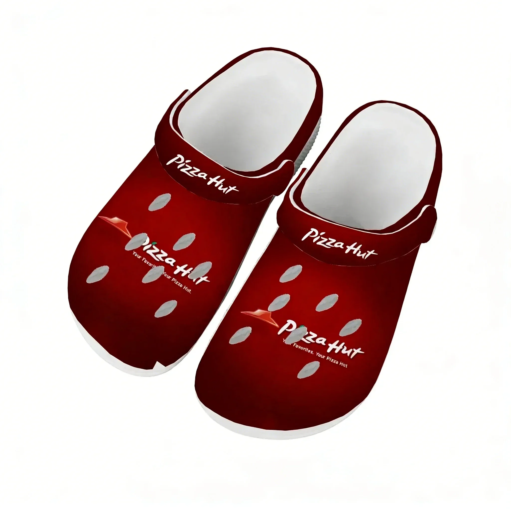 Pizza Hut Water Shoes Mens Womens Comfortable Fashion Home Garden Clogs Customizd Sandals Beach Breathable Hole Slippers