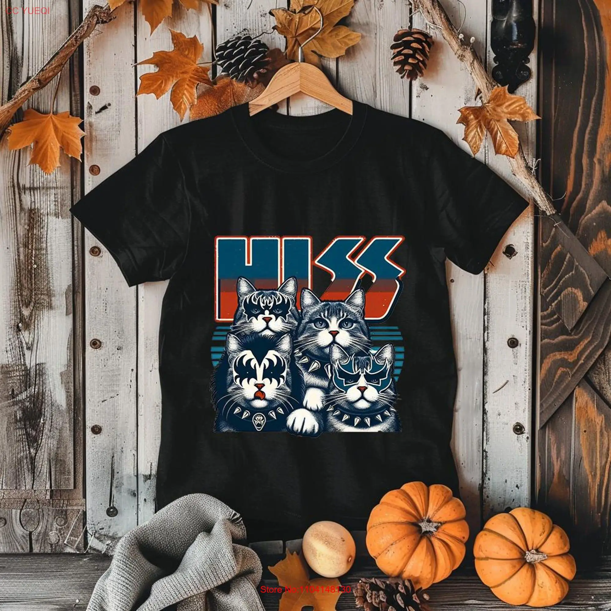 Hiss Cats T shirt Rock Music Band N' Roll SweaT Funny s For and Lovers long or short sleeves