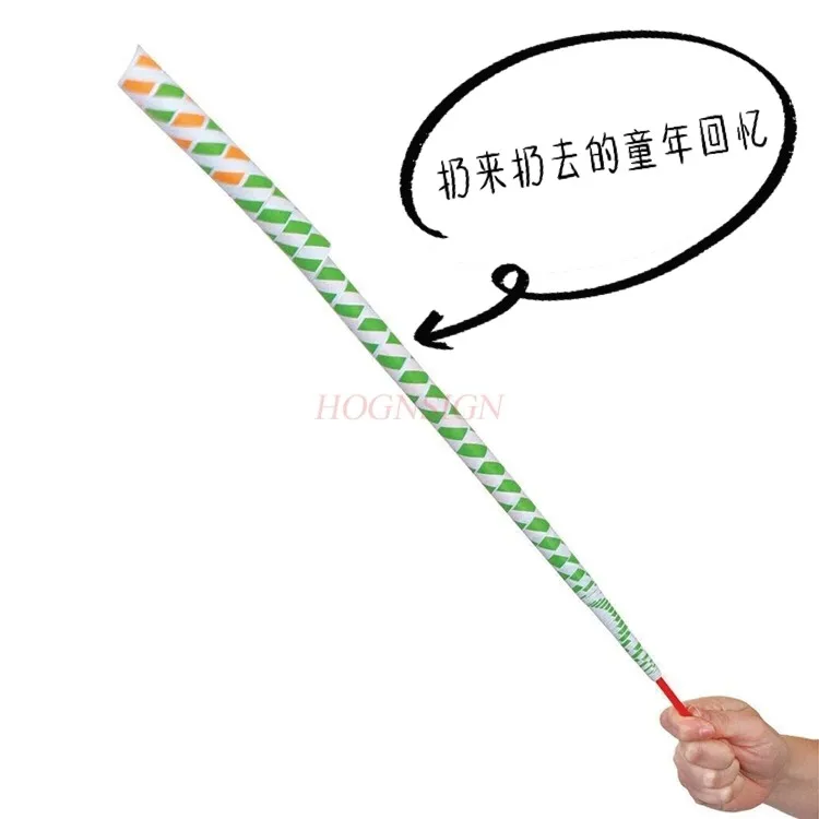 3pcs Children's simple and happy telescopic paper flower sticks, leisure toys, parent-child outdoor activities, birthday parties